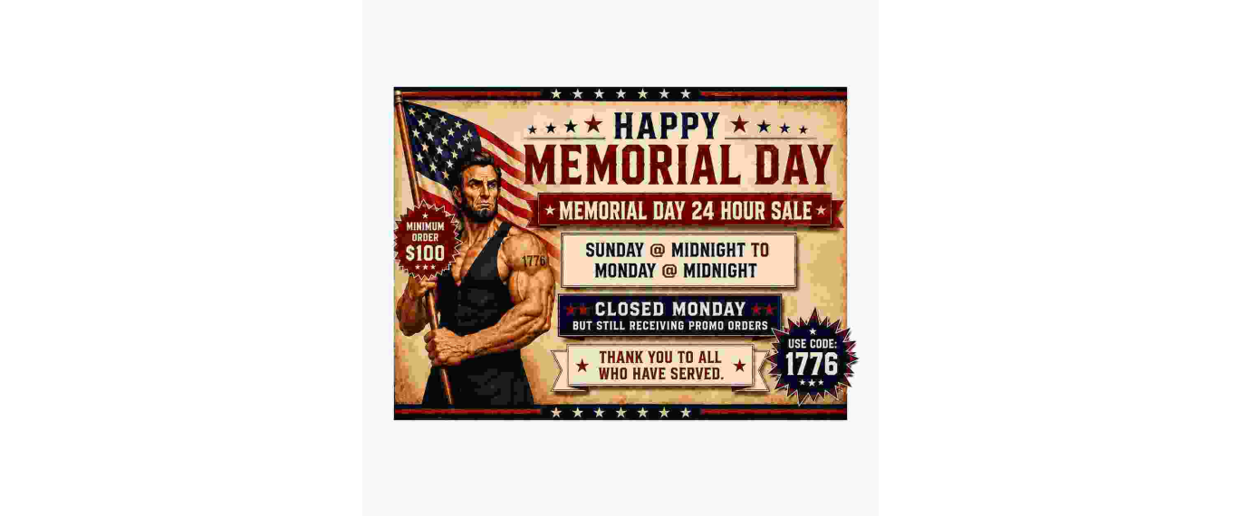 Memorial day sale 2026
